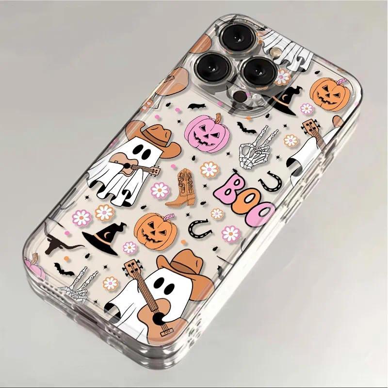 น่ารัก Hollow Ghost Guitarist เคสโทรศัพท์สําหรับ Nothing Phone 3 3A Pro 2 2A Plus 1 CMF 1 5G 4G การ์ตูน Ultra Thin ปลอกป้องกันกล้อง Anti-fall Clear Soft Back Cove