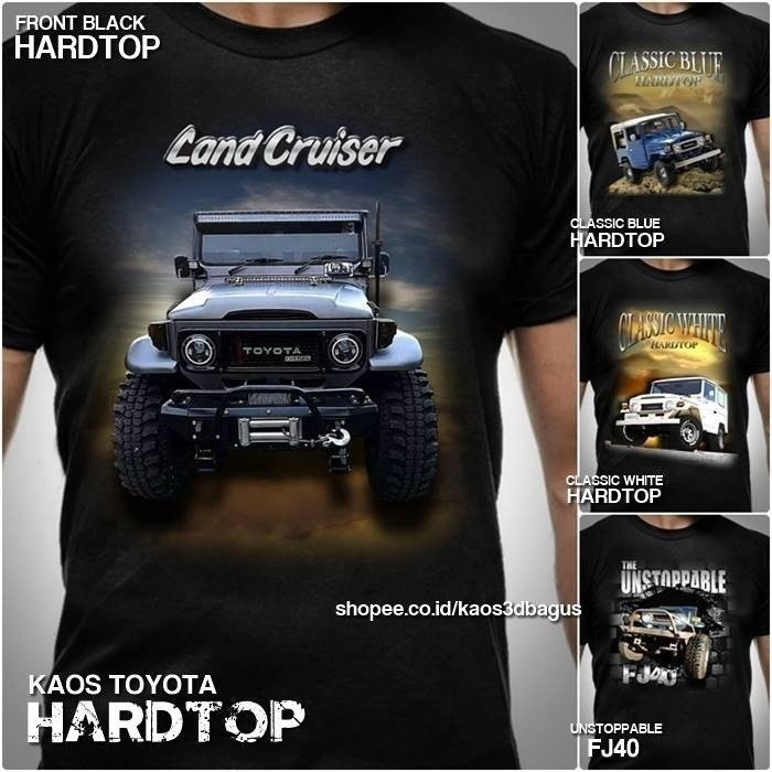 แฟชั่น Toyota 2025 Hardtop LAND CRUISER FJ40 เสื้อยืด Hardtop King