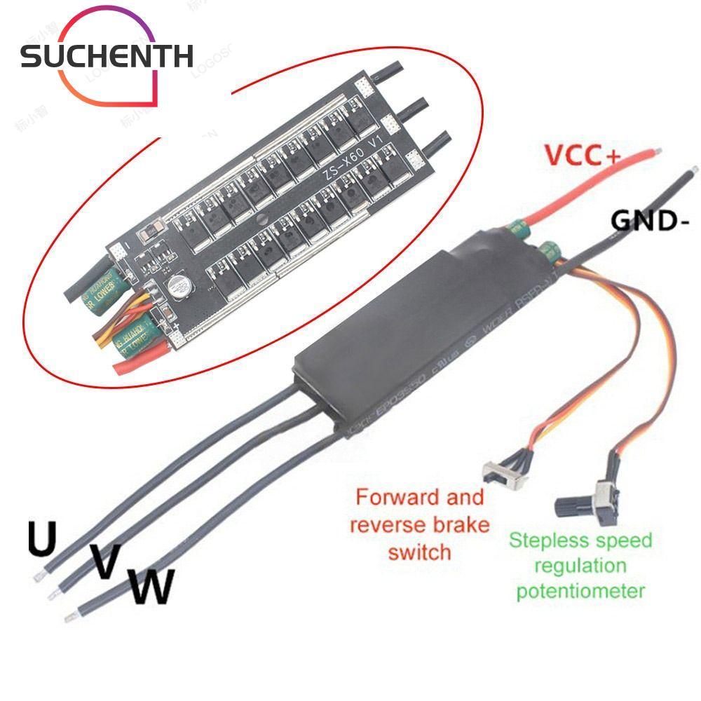 SUCHENCHEN Brushless มอเตอร์ไดร์เวอร์, DC 6-24V 1000W BLDC Hallless DC มอเตอร์ไดรฟ์, Potentiometer 3