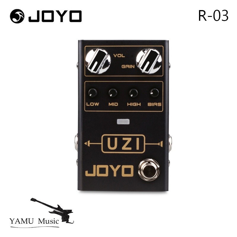 JOYO R03 UZI Distortion Pedal Guitar Effects Pedal For Heavy Metal Music With BIAS Knob True Bypass 