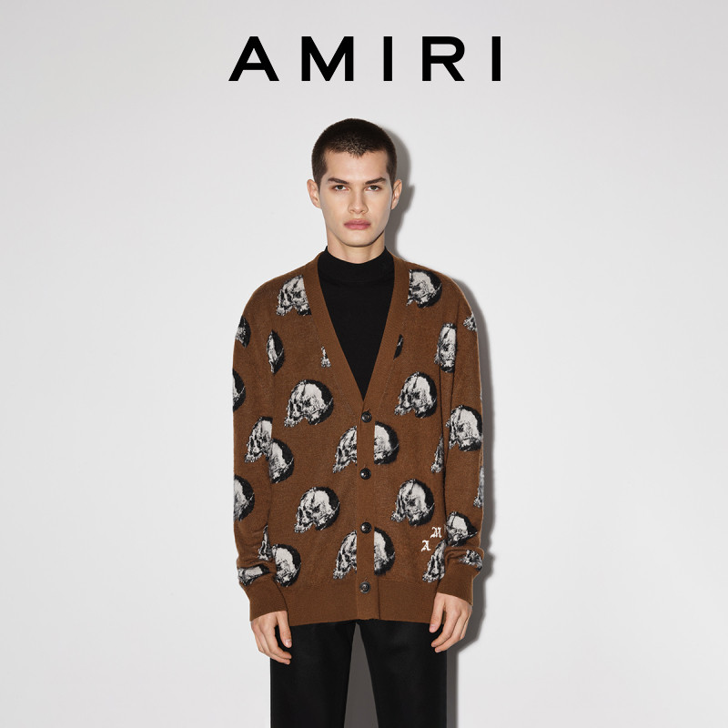 เสื้อกันหนาวสำหรับผู้ชาย WESLANG x AMIRI ฤดูใบไม้ร่วงและฤดูหนาว 2022