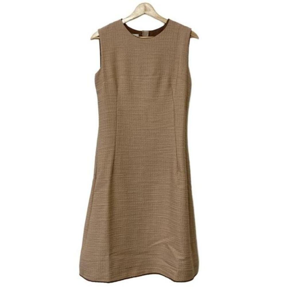 Marni Dress Sleeveless Crew Neck Brown Beige Women 40 Direct from Japan Secondhand