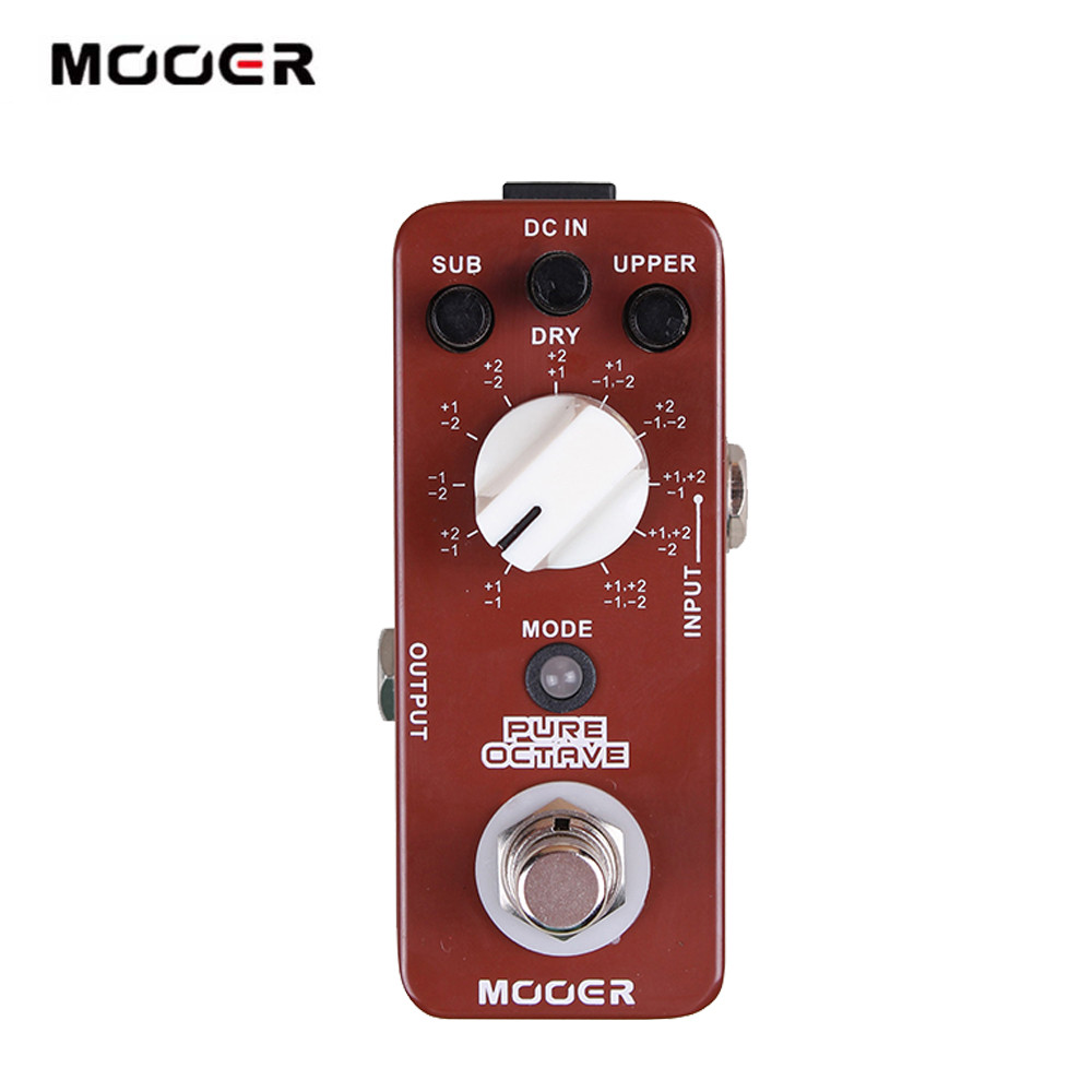 MOOER PURE OCTAVE Guitar Effect Pedal 11 โหมด Octave True Bypass
