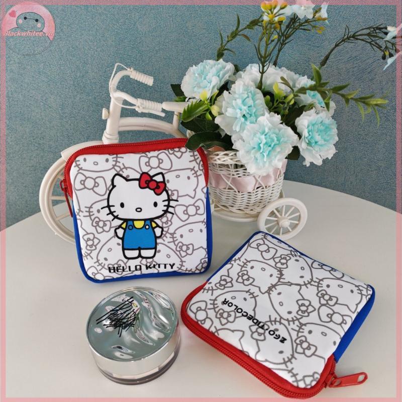 กระเป๋าเก็บของ Hello Kitty น่ารัก สำหรับเครื่องสำอางและของใช้อเนกประสงค์