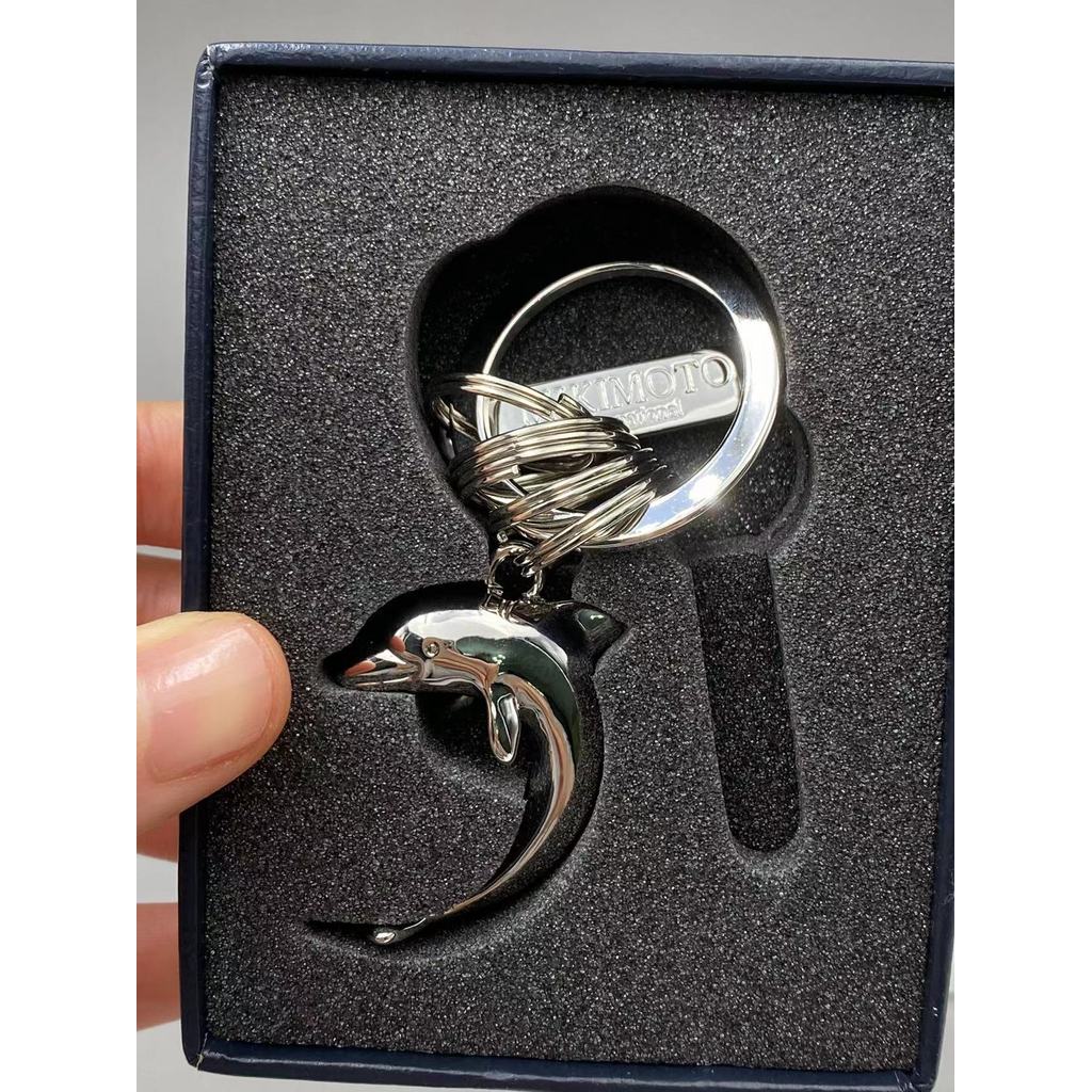 MIKIMOTO MIKIMOTO พวงกุญแจปลาโลมาที่ไม่ผ่านใช้เซี่ยงไฮ้คลังสินค้าพร้อม