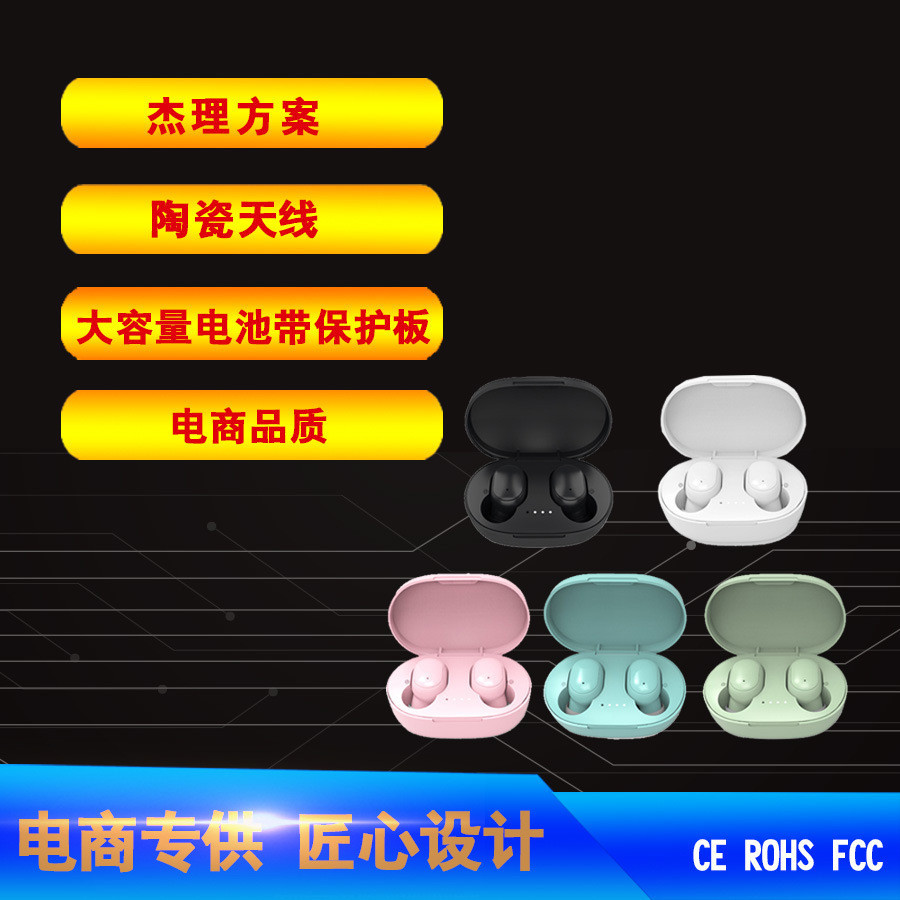 ระบายน้ํา A6S หูฟังชนิดใส่ในหูจอแสดงผลดิจิตอลหูฟัง TWS 5.1 หูฟังหูฟัง