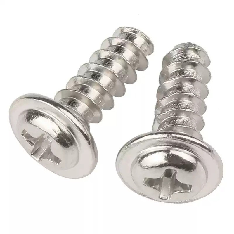 แพน สกรูเกลียวปล่อย  หัวแพน แฉก/ชุบนิกเกิล / ดำ（หางแบน） น็อต สกรู หัวร่ม หัวกระทะ แฉก T+  เกลียวปล่อย M1.4-M4 * L3-20mm CQ-MB-1 - รูปที่ 4