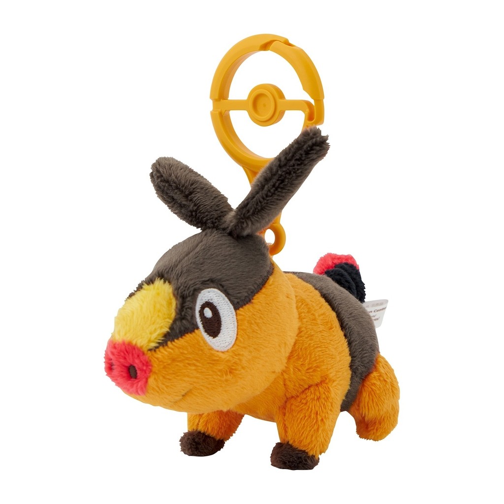 Pokemon Center Mascot Tepig พร้อม Carabiner มินิตุ๊กตาพวงกุญแจของเล่น