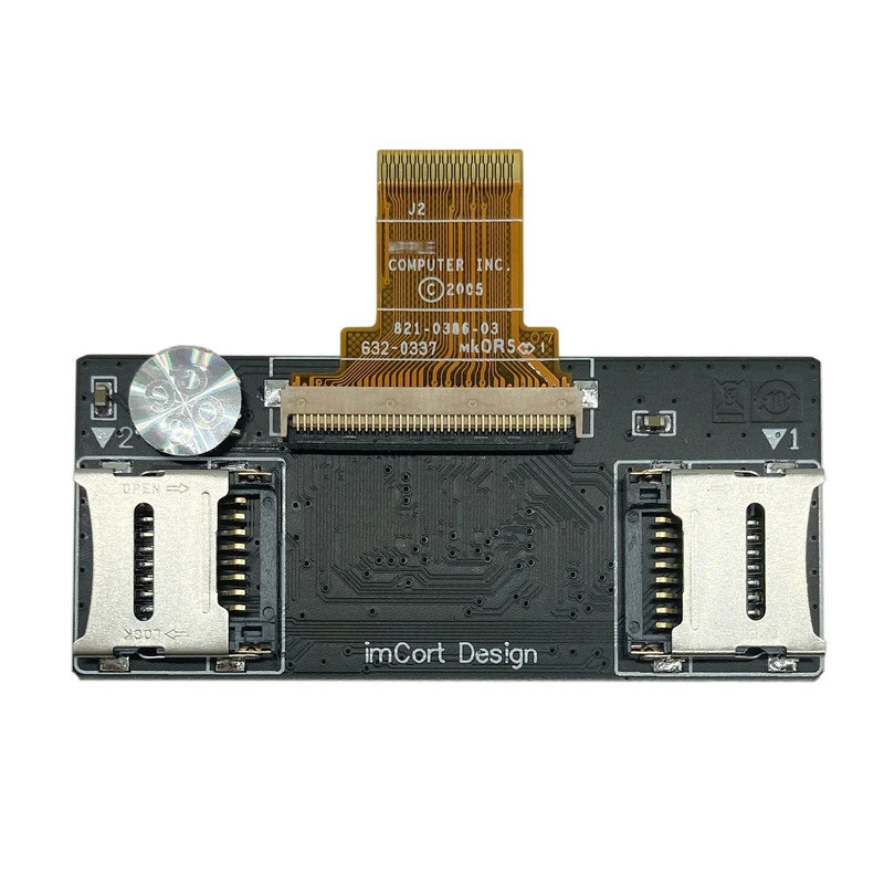 ⭐IFlash Dual Micro SD TF Card Adapter สําหรับ iPod คลาสสิกวิดีโอ SSD เปลี่ยน MK8022GAA HS12YHA HS081