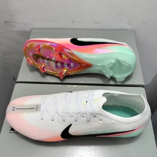 รองเท้าฟุตบอลแบรนด์ใหม่ ฉ 39-45 ผู้ชายกลางแจ้งถักสีฟ้าและสีขาวต่อต้านลื่นรองเท้าฟุตบอล