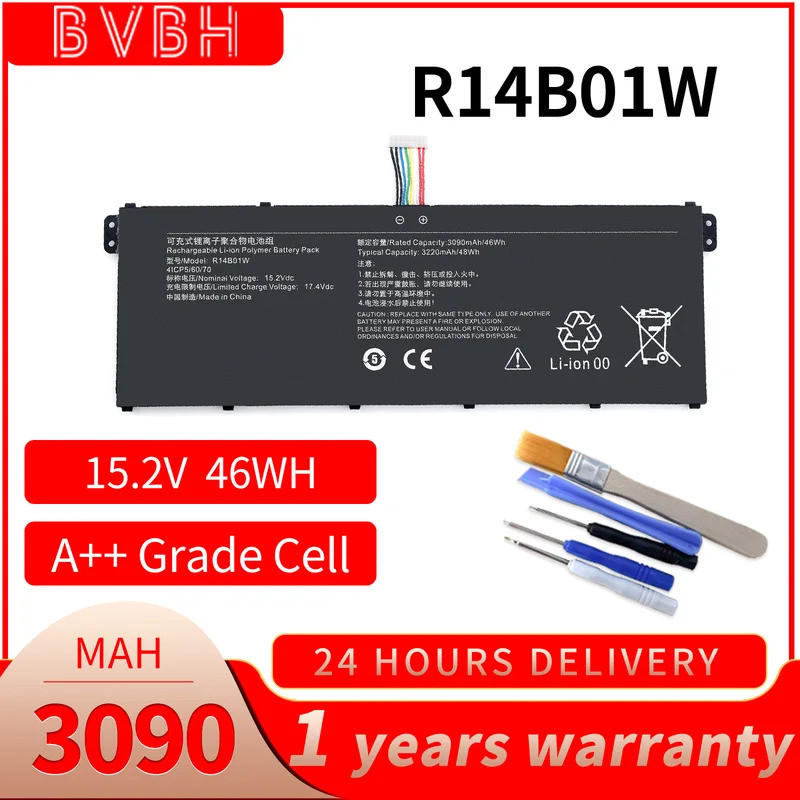 BVBH R14B01W แบตเตอรี่แล็ปท็อปสําหรับ Xiaomi RedmiBook 14 16 XMA1901-DA/DG/DJ XMA1901-AA/AG XMA1901-
