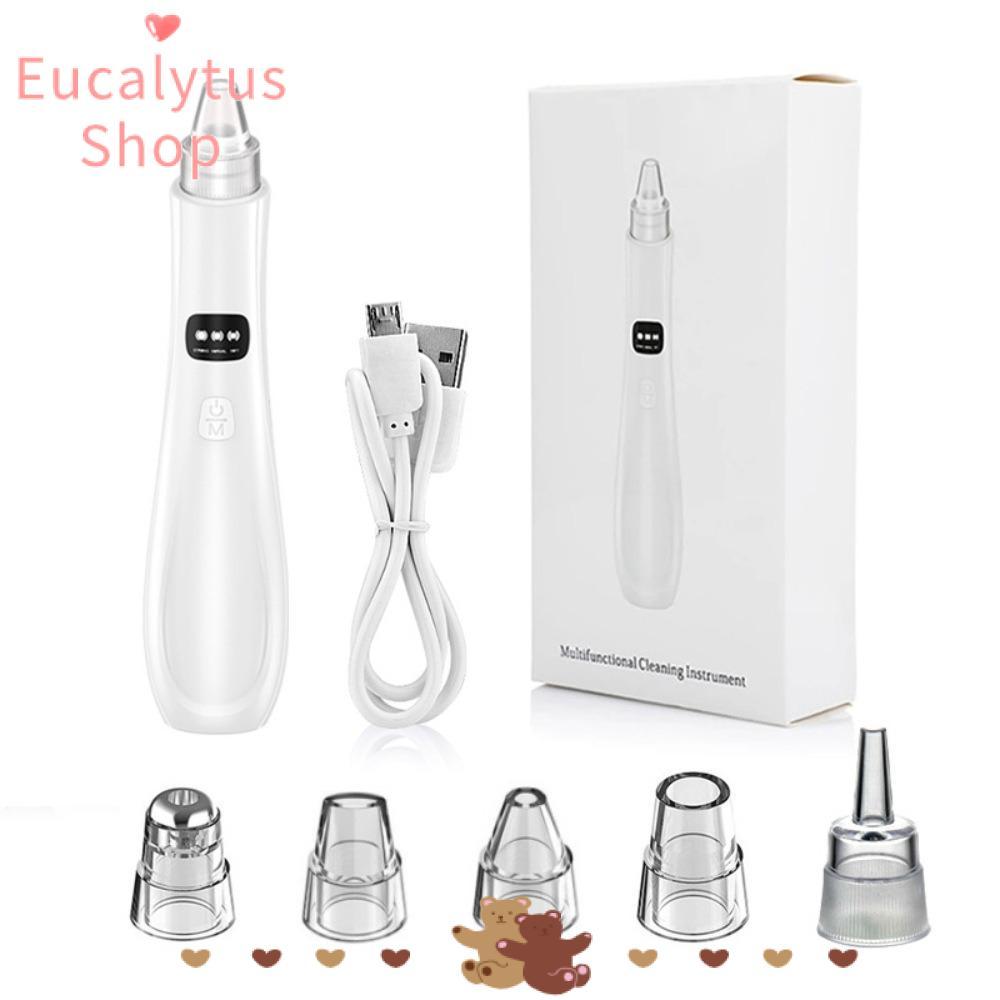 EUCALYTUSS Electric Blackhead Remover, Dead Skin Removal 3 โหมดดูดสูญญากาศ Pore Cleaner, Face Cleanser Blemish ลบ Skin Care ชุดเครื่องมือสิวสีดํา