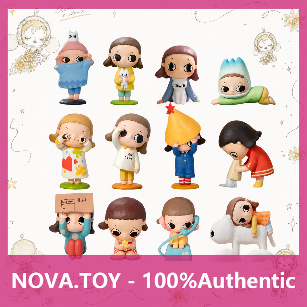 P POPMART Nyota Nyota Soft Life Series Mystery Box ของเล่นฟิกเกอร์