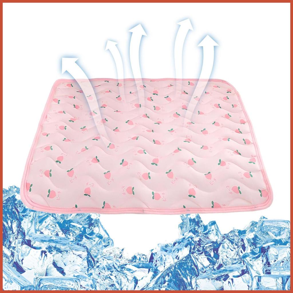 สุนัข Cooling Mat ล้างทําความสะอาดได้แบบพกพาลื่นเตียงกลางแจ้งฤดูร้อนสุนัข Cooling Mat สําหรับขนาดเล็