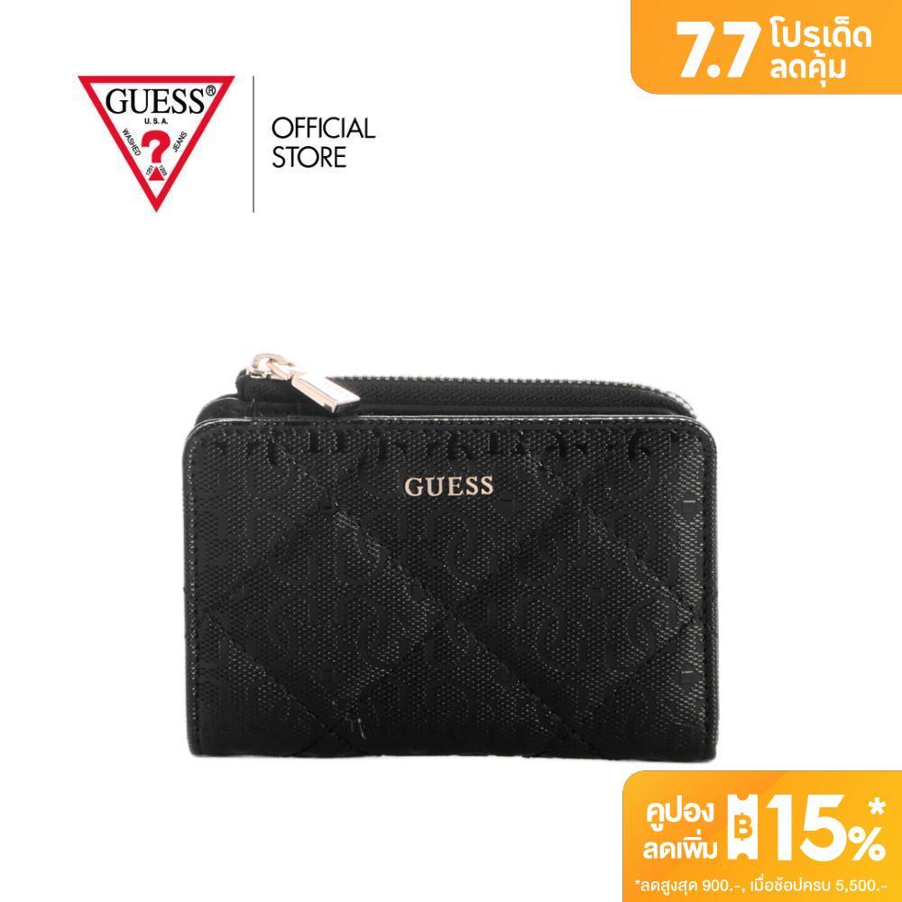 GUESS กระเป๋า รุ่น GG991206 LIBBY 2 COMP SATCHEL สีดำ