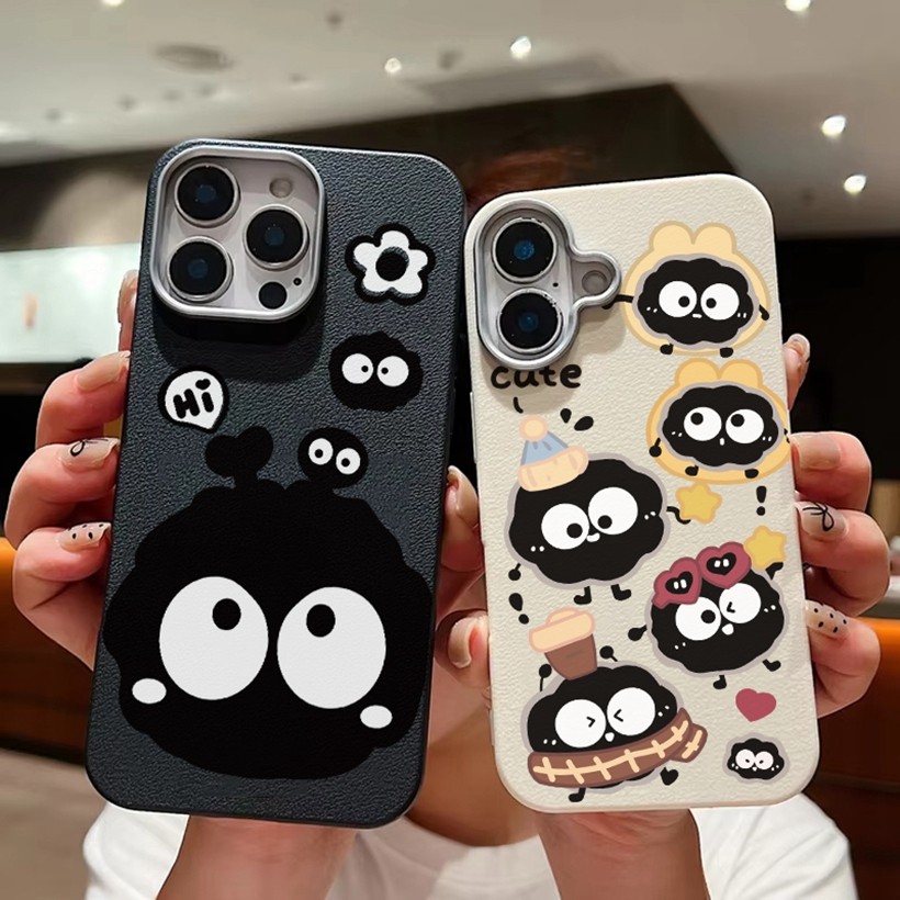 น่ารักสีสัน Monster Soot Sprites รูปแบบ PU หนังสําหรับ OPPO A6X A6S A6 Pro A5X A5 A3 Pro A79 แสงบางก