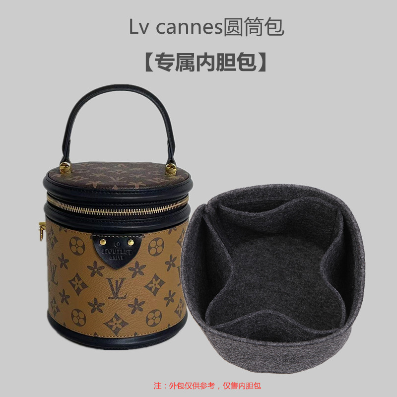 เหมาะสําหรับ LV Cannes Bucket Bag Liner Bag Fortune Bucket Liner Lining Inner Rice Bucket Storage Ba