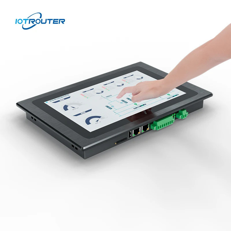 ใหม่และต้นฉบับ Iot Gateway HMI หน้าจอสัมผัสพร้อม Node RED Gateway ฟังก์ชั่นรองรับการเชื่อมต่อ PLC Ga