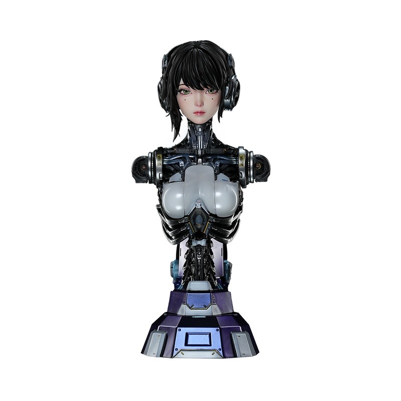Authentic Ling Cage ASH 1/4 Sci-Fi Mecha Girl Bust Statue Figure