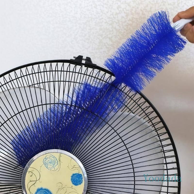 Yoo Fan Brush Ergonomic Grip Fan Dusting Brush Curvable Design ทําความสะอาดที่มีประสิทธิภาพ
