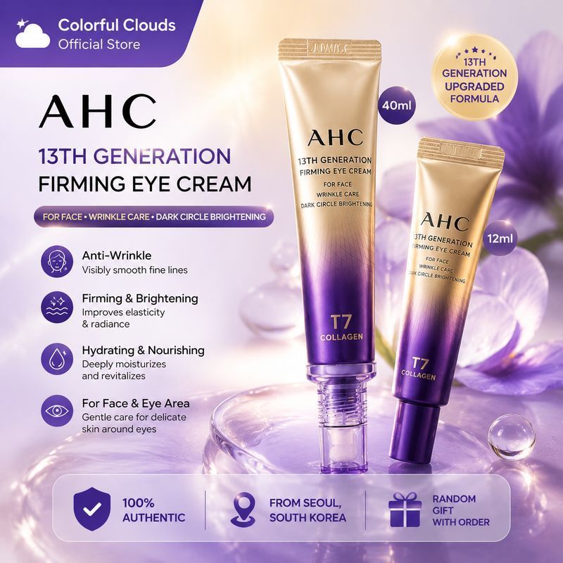 AHC 13th Generation Firming Eye Cream 12ml/40ml - Anti-Aging, Wrinkle Care, Dark Circle Brightening, Moisturizing Eye Treatment
