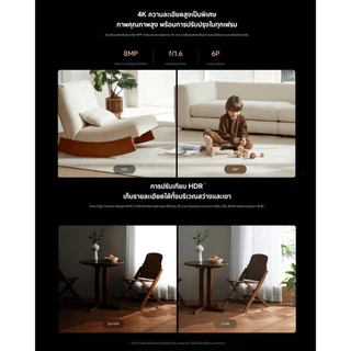 Xiaomi Smart Camera C701 กล้องวงจรปิด I วิวัฒนาการ 4K UHD I Wi-Fi6 I ด้วยชิปAIเรือธง I กล้องวงจรปิดไร้สายดูผ่านมือถือได้