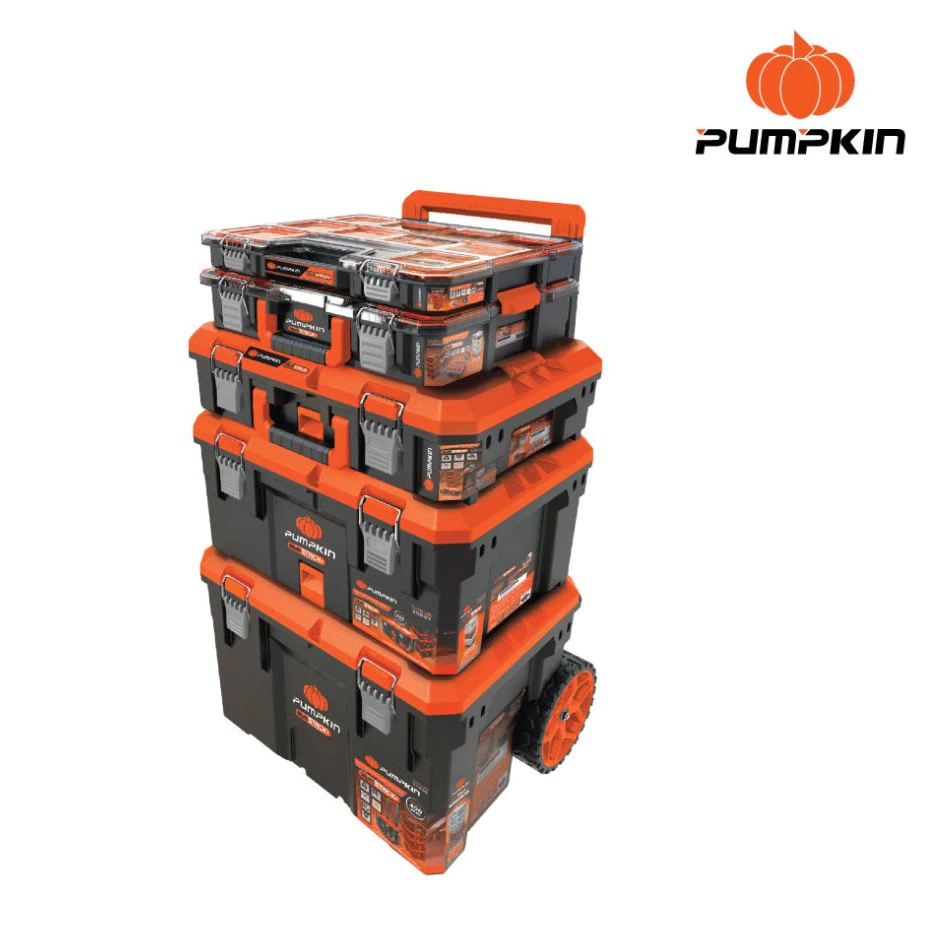 PUMPKIN ชุดกล่องเครื่องมืออเนกประสงค์ (เซ็ต 5 ชิ้น) รุ่น PTT-MST5 กล่องพร้อมล้อ กล่องเครื่องมือ 20908 กล่