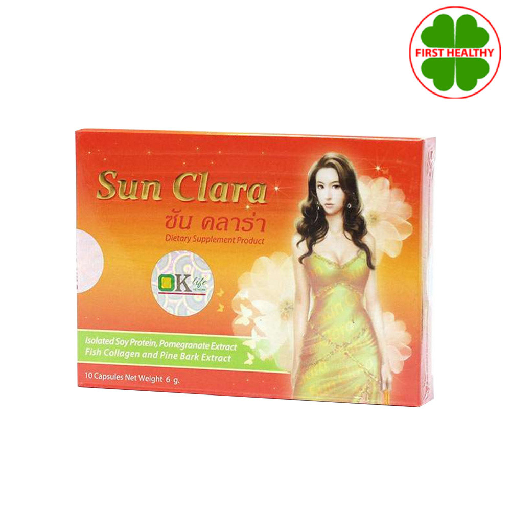 Sun Clara ซัน คลาร่า อาหารเสริมสำหรับผู้หญิง กล่องสีส้ม (1 กล่อง 30 แคปซูล)