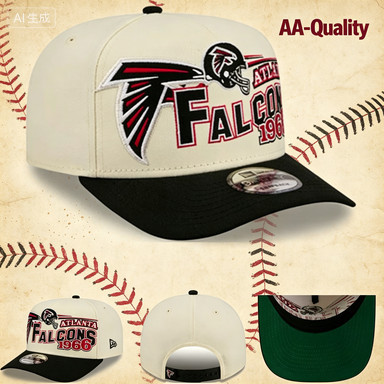 มาใหม่ AA-Quality New Era Atlanta Falcons หมวกปรับได้ 1966 Classic Chrome Edition 9Fifty A Frame Sna
