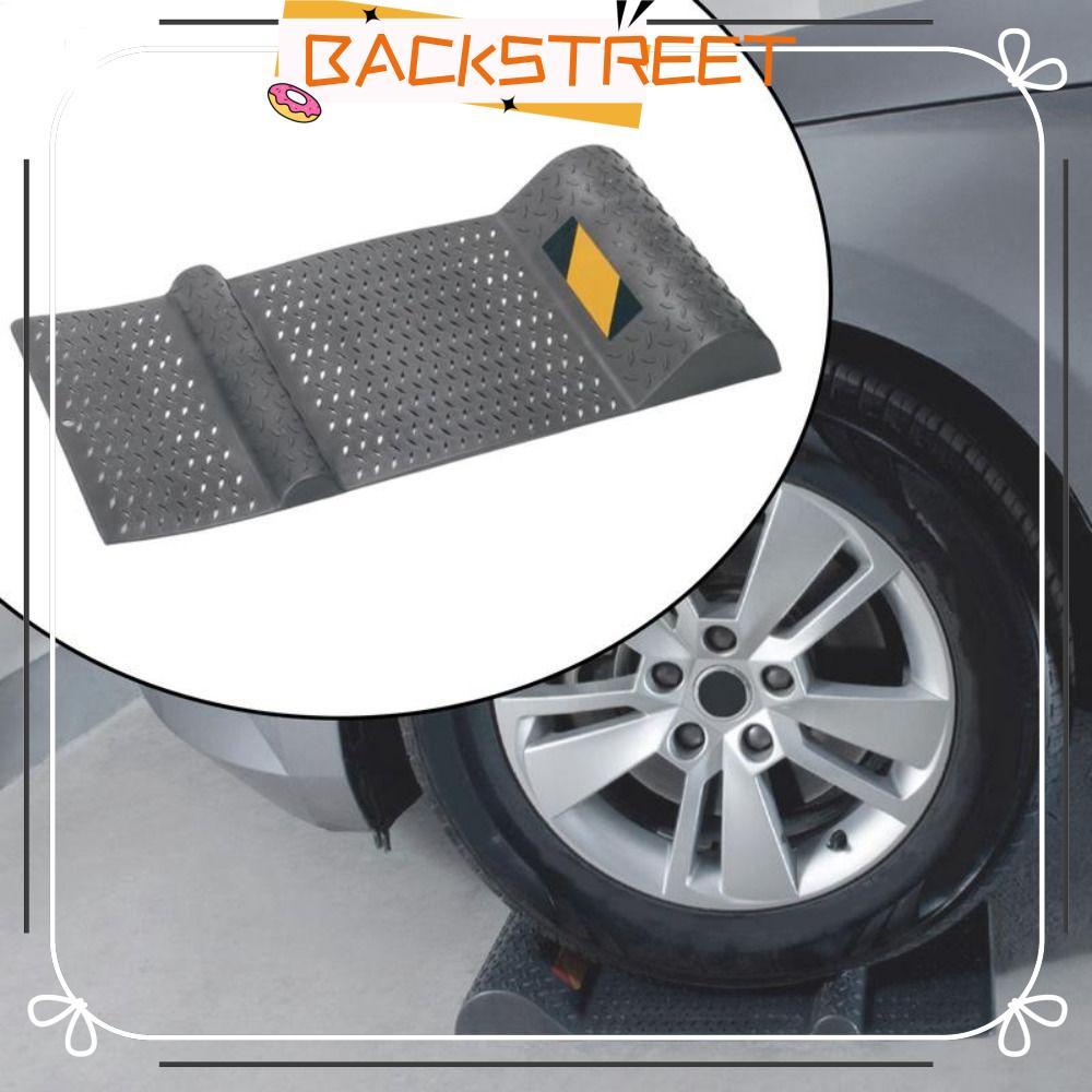 BACKSTAGE Wheel อุปกรณ์กันลื่น, ที่จอดรถ Aid Garage ยางหยุด Anti-skid Car Parking Mat, คุณภาพสูงคําเ