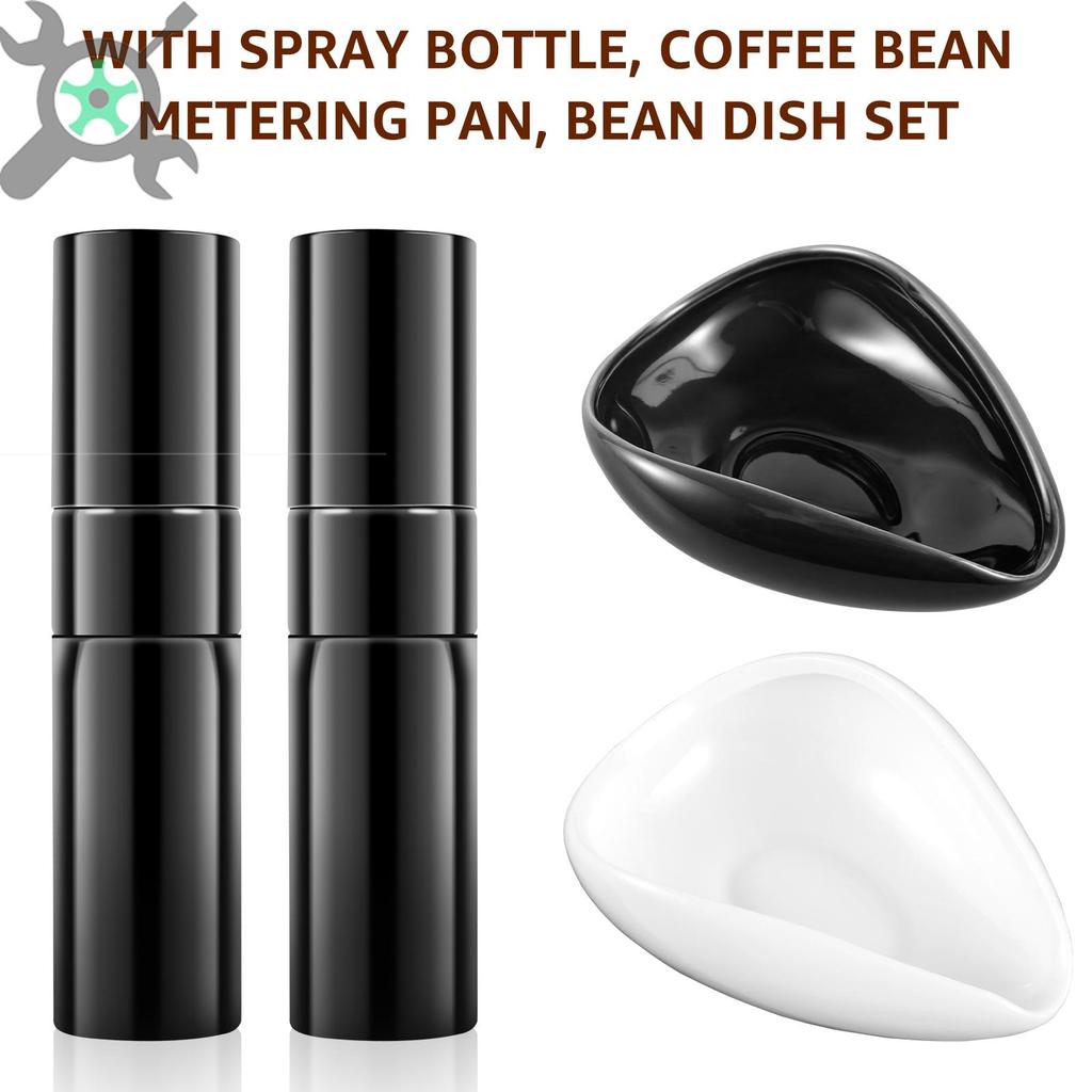 กาแฟ Bean Dosing ถ้วยและขวดสเปรย์ชุดเดี่ยวกาแฟ Bean Dosing ถ้วยเซรามิคกาแฟ Dosing ถาด Reusable SHOPC
