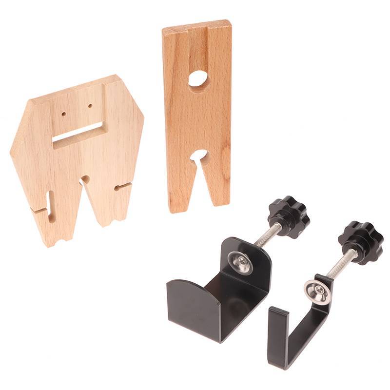 [H&K] 1Set Bench Pin Clamp V-Slot Fixing Clip สําหรับ Workbench ไม้ปรับเครื่องประดับ CLAMP เครื่องมื