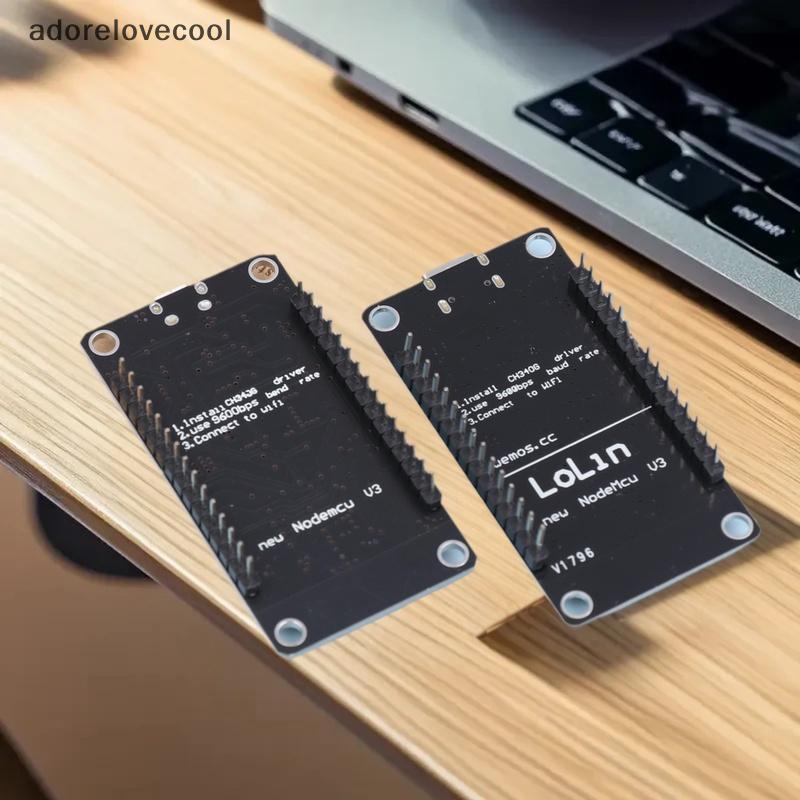 ADTH Nodemcu Lua V2.1 ESP8266 ESP-12F บอร์ดพัฒนา WIFI Micro USB- CH340 บอร์ดแฟลชปุ่มและ RST ปุ่ม Mar