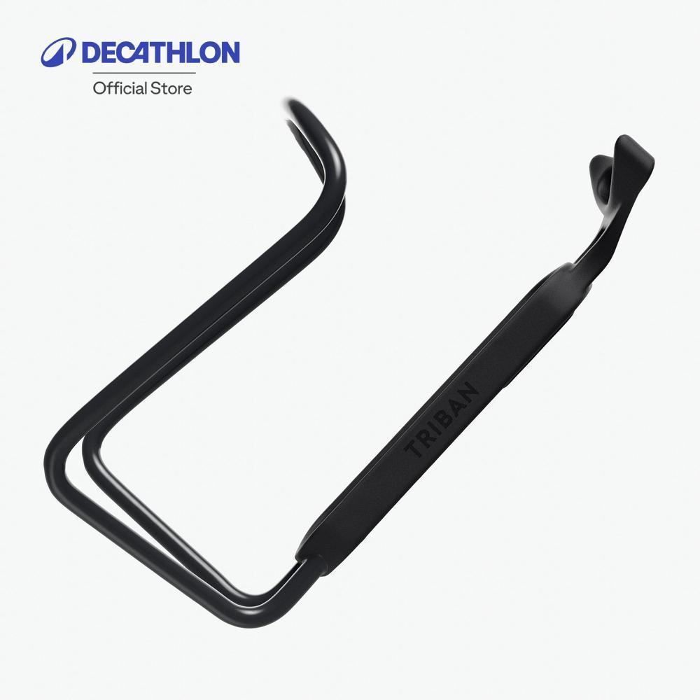 Decathlon 100 Bike Metal Bottle Cage โครงโลหะใส่ขวดน้ำจักรยานรุ่น 100 - Black