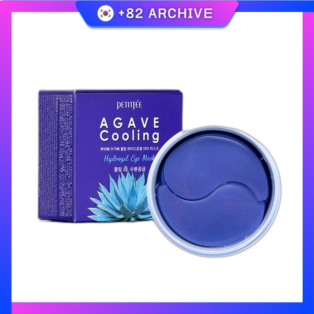 [petitfee] Agave Cooling Hydrogel Eye Mask 60 ชิ้น 1 ชิ้น / Korean Eye Mask / Cooling Hydrogel by +8