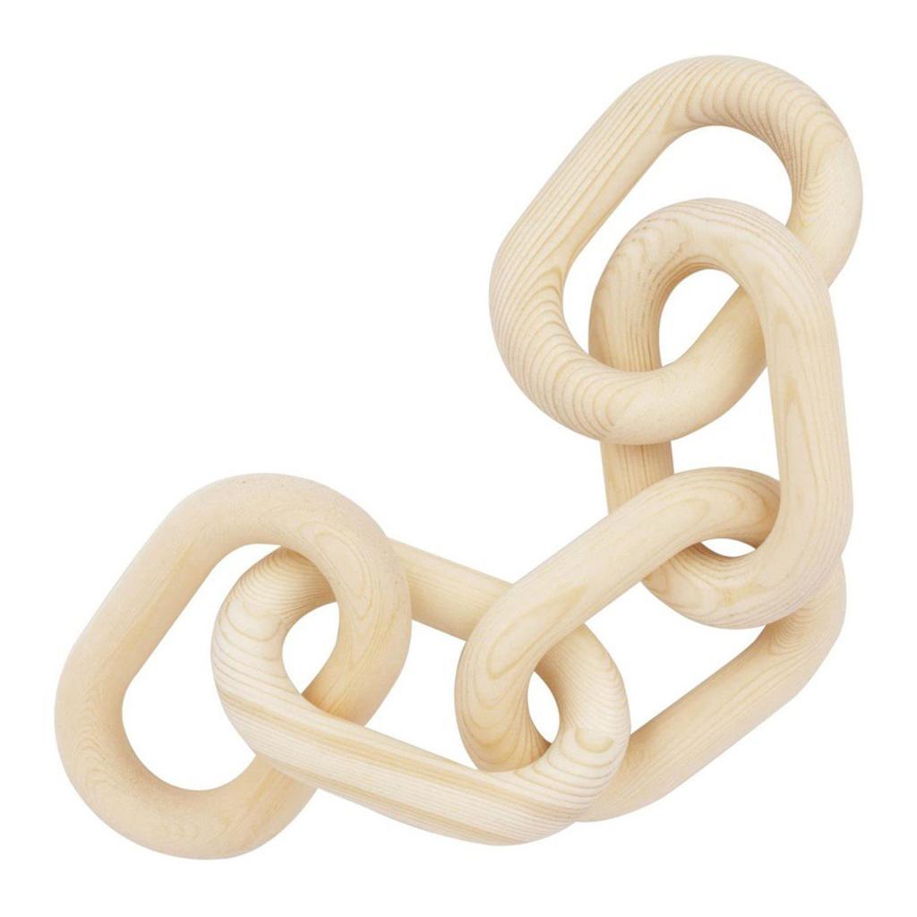 Aliwell Wood Chain Link Decor 55x10x2.5 ซม.ตกแต่งสําหรับห้องนั่งเล่นห้องนอน