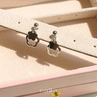 earika.earrings - silvery daisy collection รวมเครื่องประดับก้านเงินแท้ชุบทองคำขาวลายเดซี่ผิวแพ้ง่ายใส่ได้