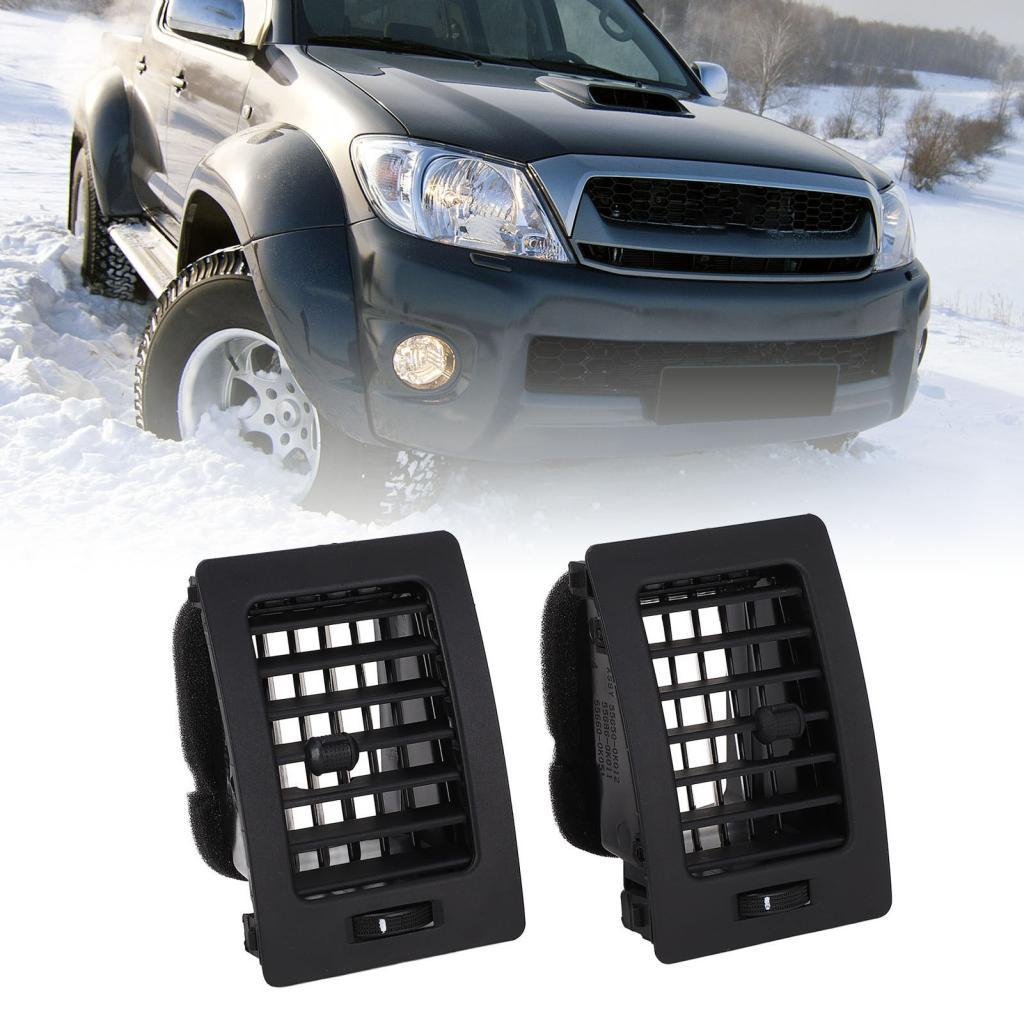 Lemendhk 1 คู่ด้านหน้า AC Air Vent Outlet Grille 55660 0K051 ปรับปรุงระบายอากาศสําหรับ Hilux Vigo 20