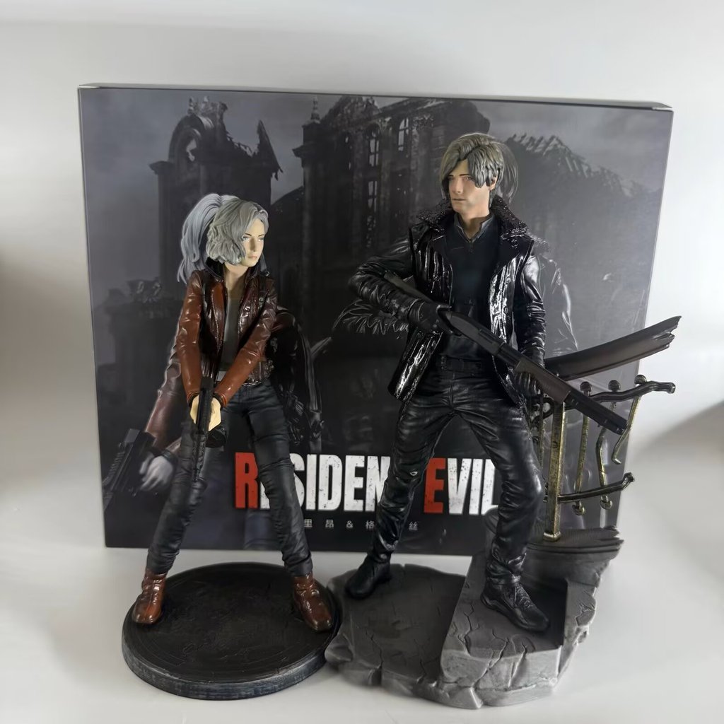 Resident Evil 9 Leon และ Grace Tactical Duo ฟิกเกอร์ PVC เครื่องประดับชนิดบรรจุกล่อง