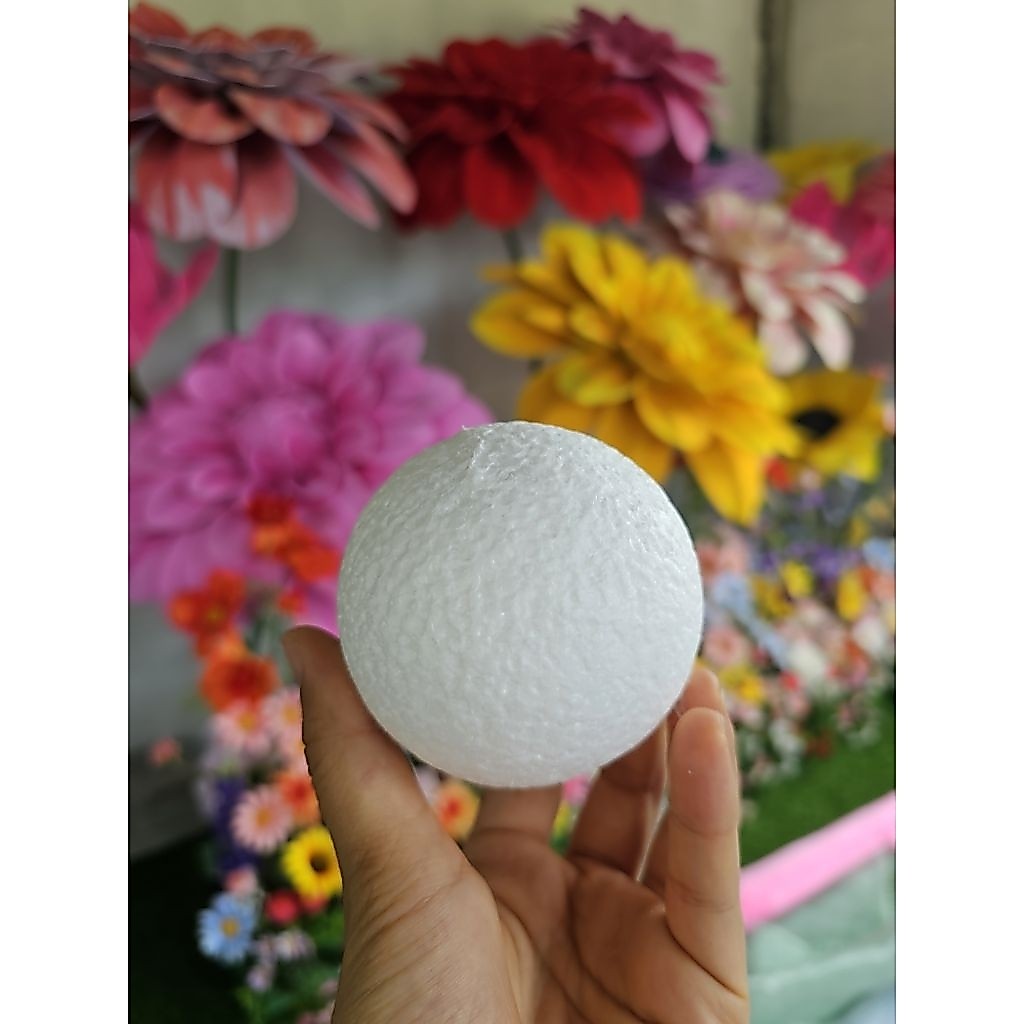 โฟมกลมสีขาว/ขนาด 2.5 นิ้ว และ 3นิ้ว /พร้อมส่ง