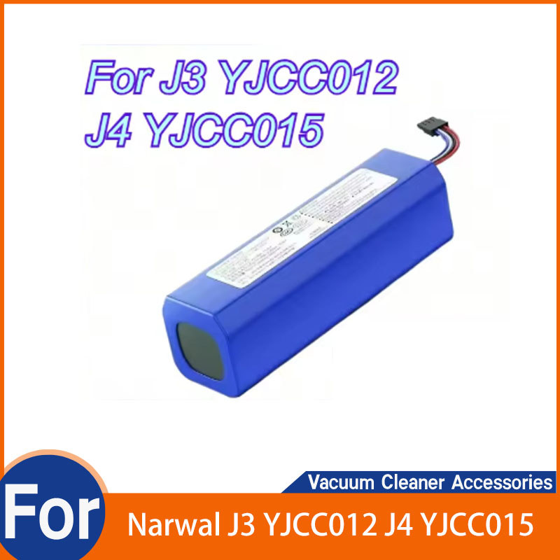 14.4V 6500mAh แบตเตอรี่ทดแทนสําหรับ Narwal J3 YJCC012 J4 YJCC015 ชาร์จหุ่นยนต์เครื่องดูดฝุ่นแบตเตอรี