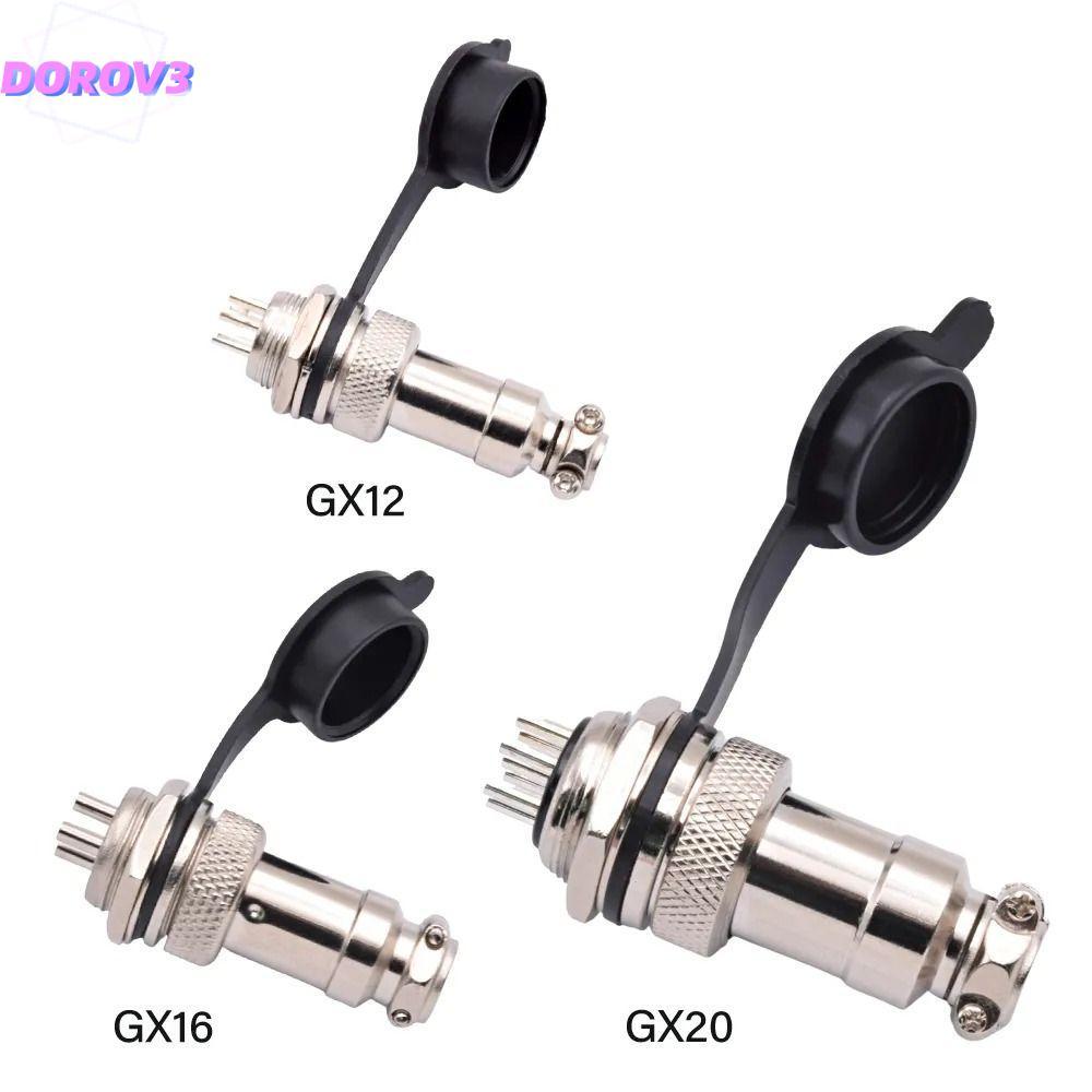 DOROV3 Aviation Circular Plug Socket Cover, GX12 GX16 GX20 กันน้ํา GX12 GX16 GX20 หมวกกันฝุ่น, ป้องก