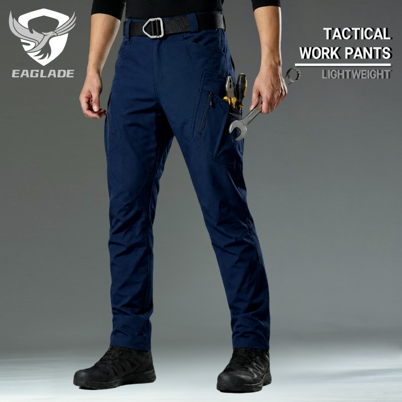 EAGLADE กางเกงทํางานช่าง - กางเกงคาร์โก้ Ripstop สําหรับช่างและงานซ่อม