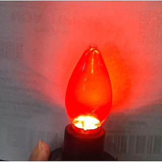 หลอดไฟจำปา LED E12 สีแดงใส 1w แพ๊ค1คู่