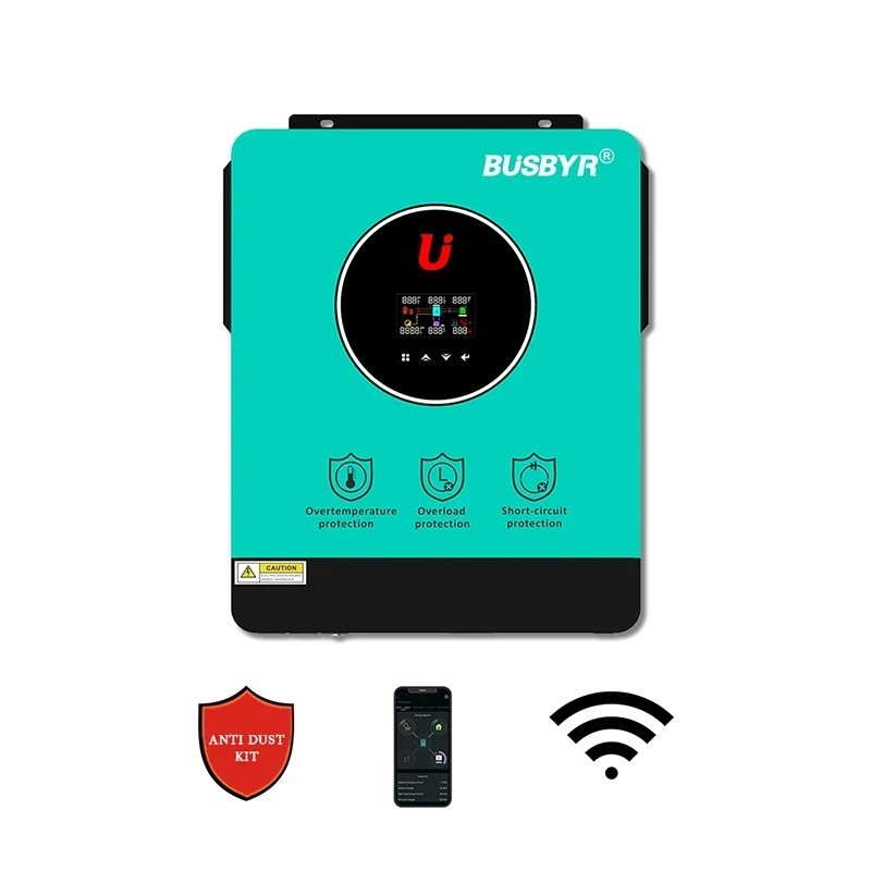 คุณภาพสูง Busbyr Solar Hybrid Inverter MPPT 6200W 6.2KW Hybrid Inverter