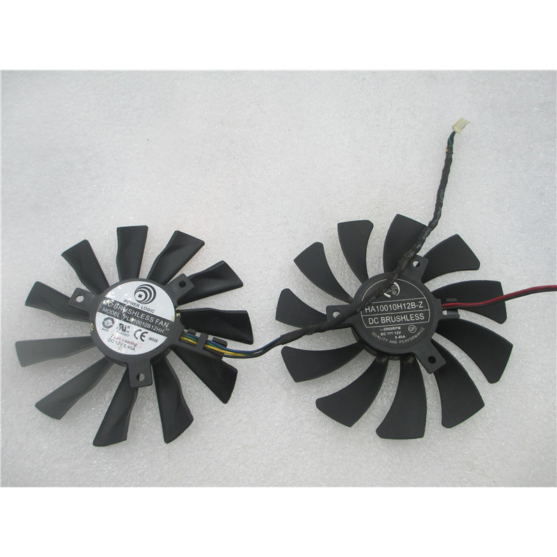 [พัดลมระบายความร้อนพร้อมสต็อก] เหมาะสําหรับ HA10010H12B PLB10010B12HH MSI 750TI N760 HAWK R9 270X พั