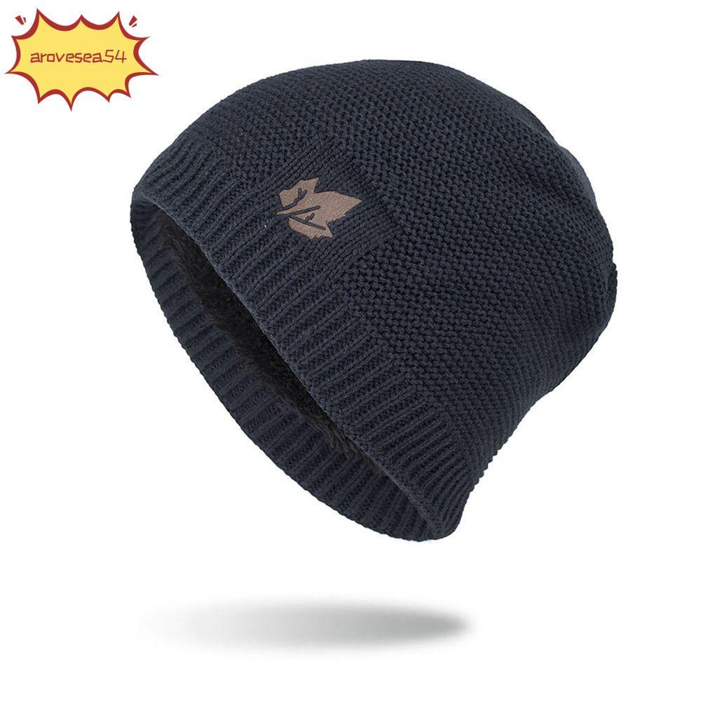 AROVE Beanie Hat Women Man Hip Hop Hat Casual Cuff Beanie Leaves