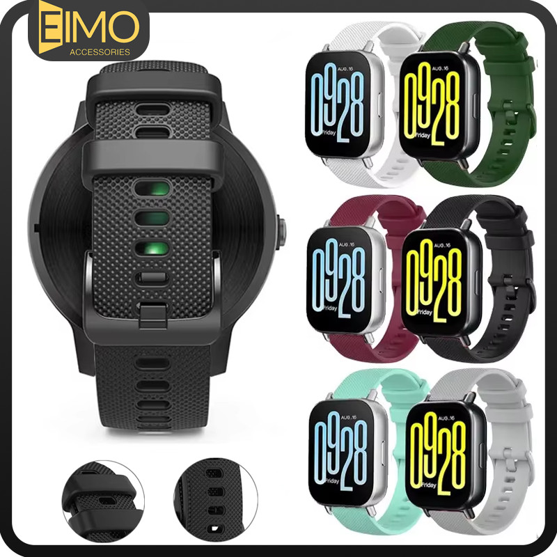 สายซิลิโคน for Redmi Watch 5 Active /5 Lite 20 มม. 22 มม. สายยางกีฬา for Samsung Watch /Garmin Watch/Huawei/Amazfit/Xiao