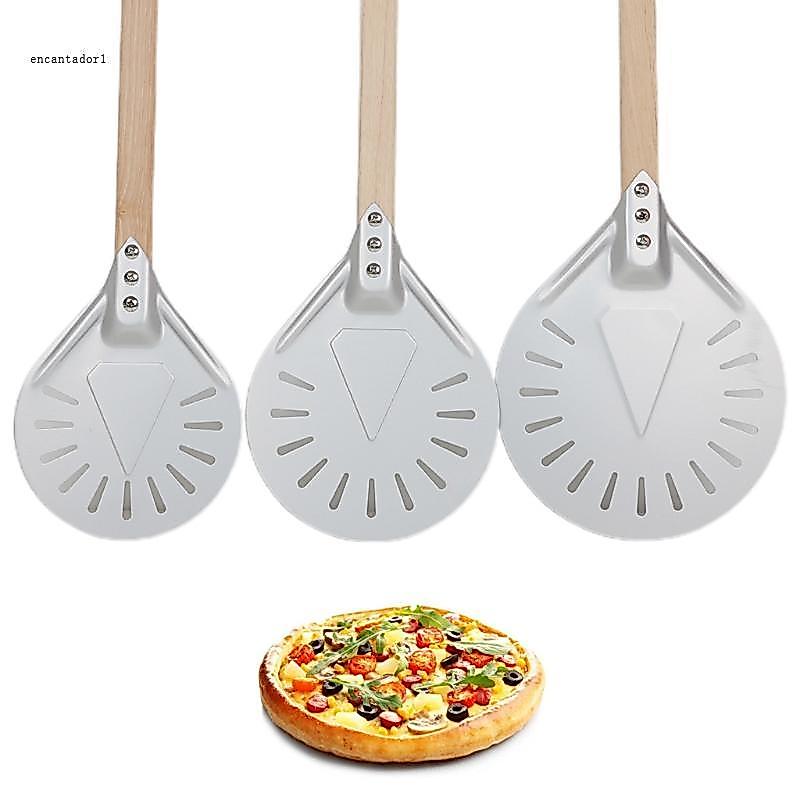 EC Pizza Turning Peel สําหรับอบขนมปังพิซซ่าโฮมเมดพร้อมที่จับใช้งานได้จริง