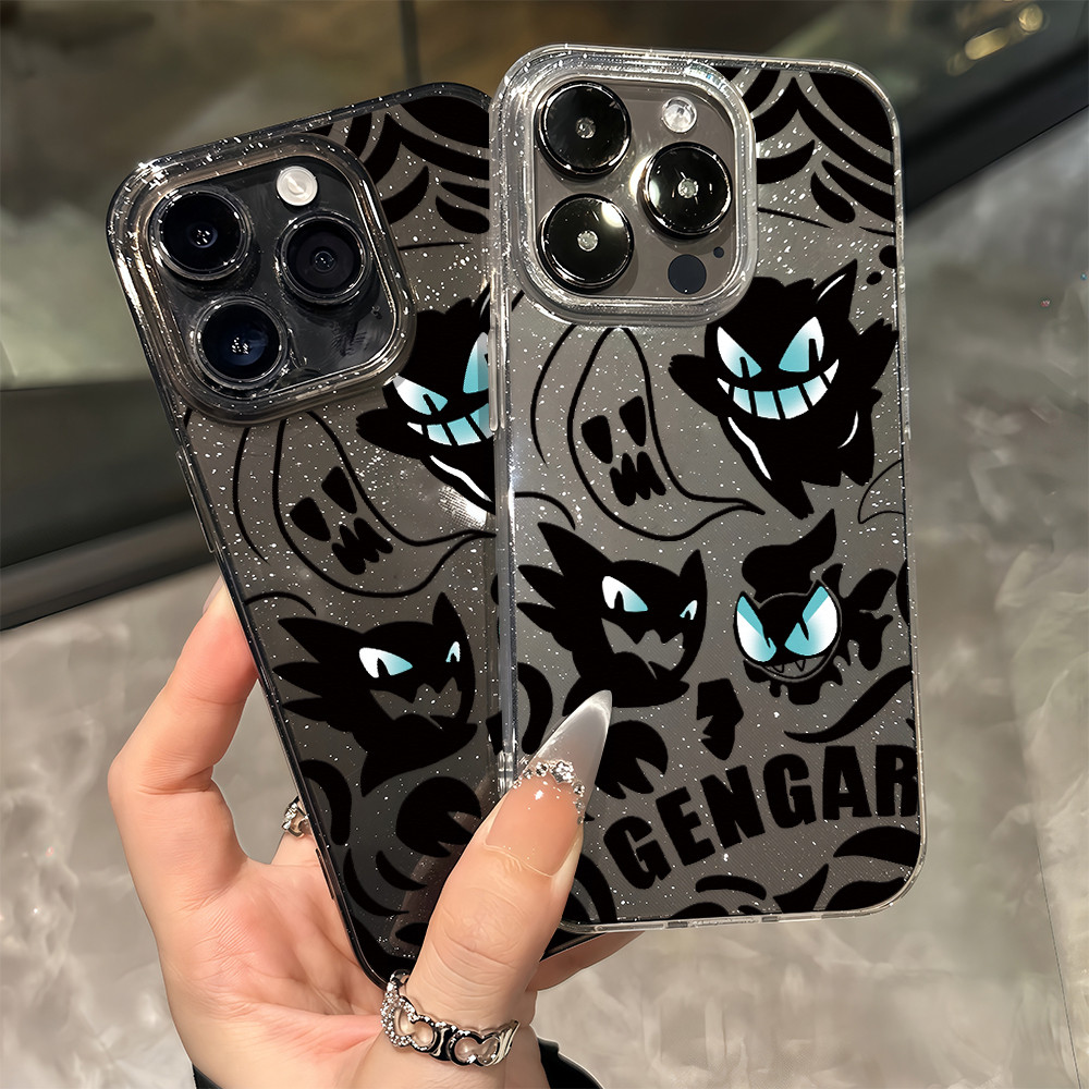 for เคส OPPO a3X a74 a57E a38 a17k a5 a92 a55 a58 a16 a5s a3s a76 a18 กันกระแทก ลายตัวการ์ตูนผีตาโตสองสี